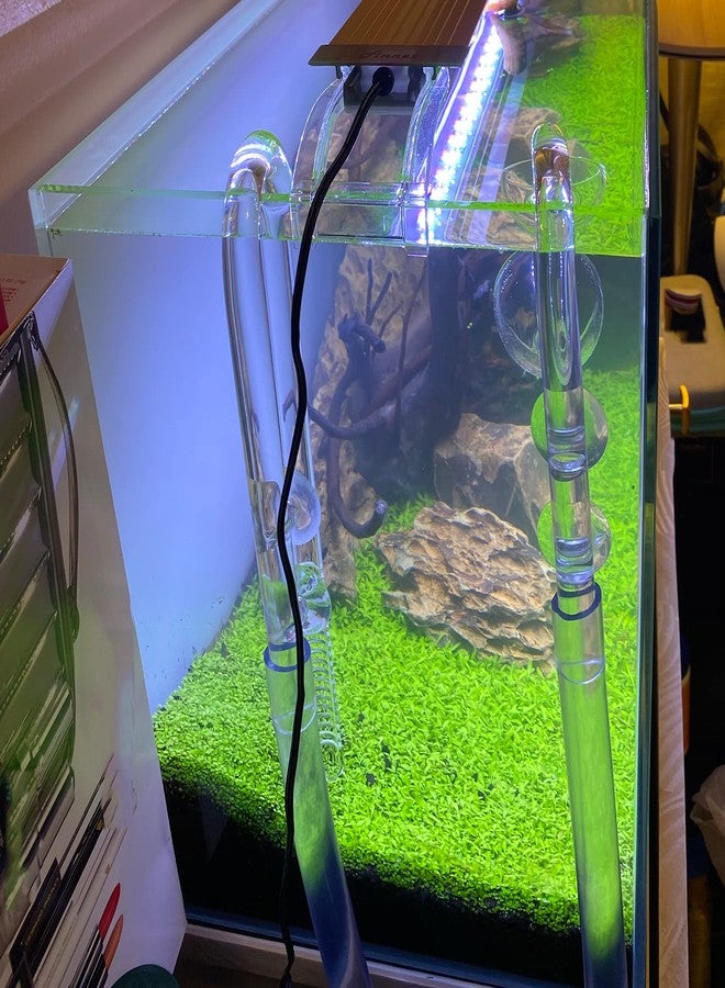 Caylingdee U Shape Inflow Pipe Glass Aquatic Inflow Pipe Set for Aquarium Planted Tank Aquascaping Filter 17mm for 16/22mm(5/8" ID) Tubing Hose - Image 4
